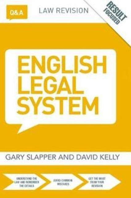 Book cover of: Q&A English Legal System. By: Gary Slapper