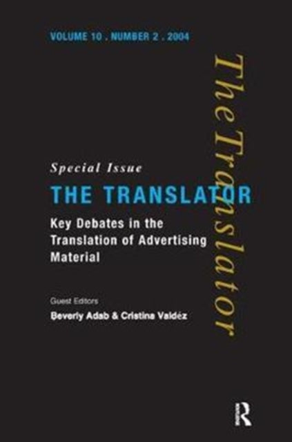 Book cover of: Key Debates in the Translation of Advertising Material. By: Beverly Adab