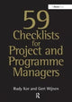 Book cover of: 59 Checklists for Project and Programme Managers. By: Rudy Kor