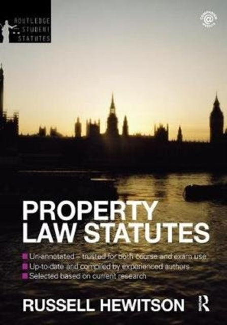Book cover of: Property Law Statutes 2012-2013. By: Russell Hewitson
