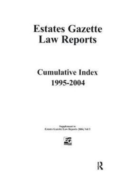 Book cover of: EGLR 2004 Cumulative Index. By: Barry Denyer-Green