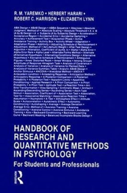 Book cover of: Handbook of Research and Quantitative Methods in Psychology. By: R.M. Yaremko