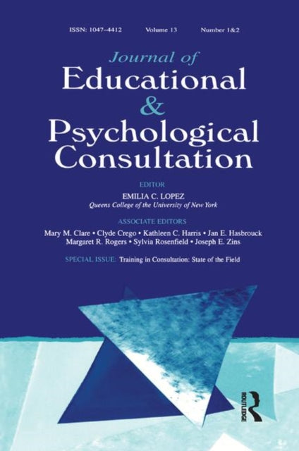 Book cover of: Training in Consultation. By: Judith L. Alpert