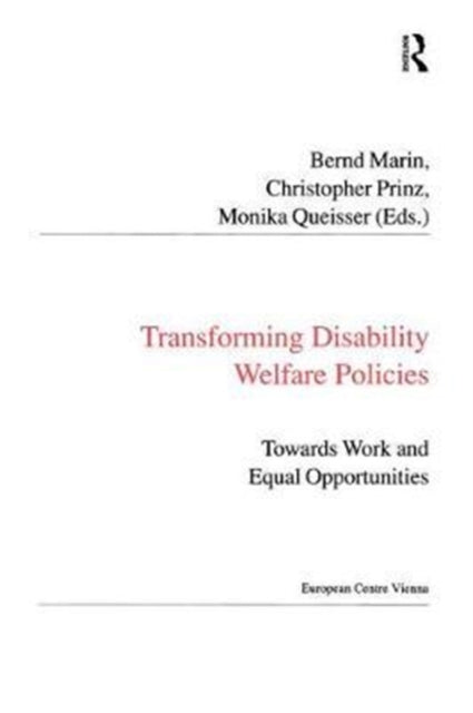 Book cover of: Transforming Disability Welfare Policies. By: Christopher Prinz