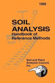 Book cover of: Soil Analysis Handbook of Reference Methods. By: Jr Jones