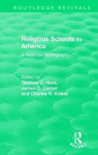 Book cover of: Religious Schools in America (1986). By: Thomas C. Hunt