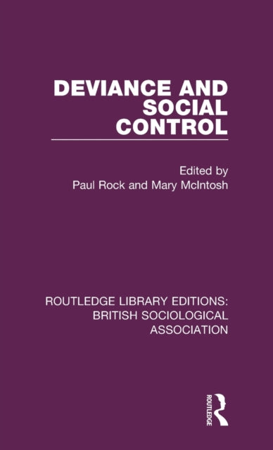 Book cover of: Deviance and Social Control. By: Mary McIntosh