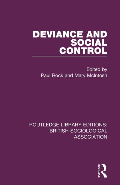 Book cover of: Deviance and Social Control. By: Mary McIntosh