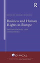 Book cover of: Business and Human Rights in Europe. By: Angelica Bonfanti