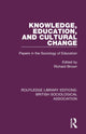 Book cover of: Knowledge, Education, and Cultural Change. By: Brown, Richard K.