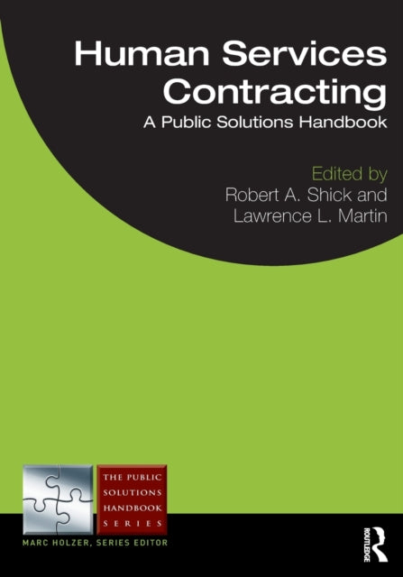 Book cover of: Human Services Contracting. By: Robert A. Shick