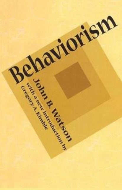 Book cover of: Behaviorism. By: John B. Watson