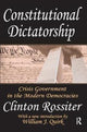 Book cover of: Constitutional Dictatorship. By: Clinton Rossiter