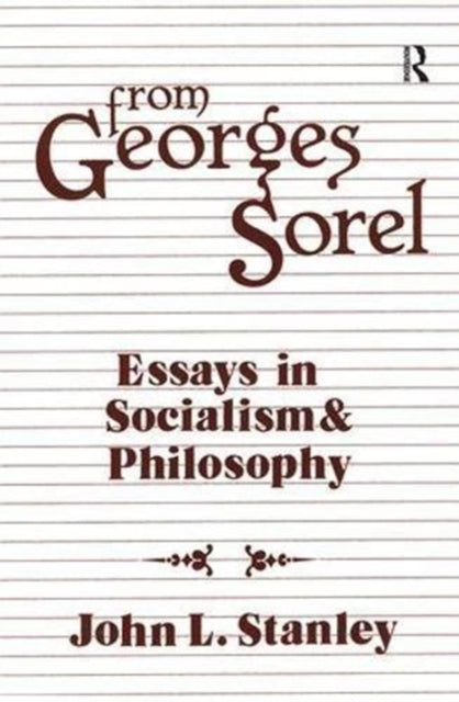 Book cover of: From Georges Sorel. By: Georges Sorel