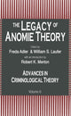 Book cover of: Legacy of Anomie Theory. By: Freda Adler