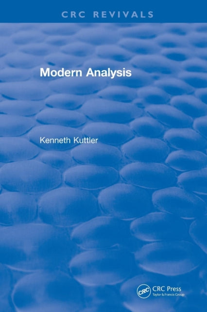 Book cover of: Modern Analysis (1997). By: Kenneth Kuttler
