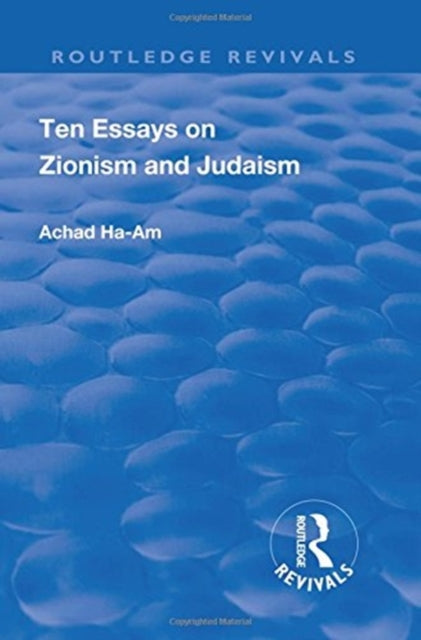 Book cover of: Revival: Ten Essays on Zionism and Judaism (1922). By: Achad Ha-am