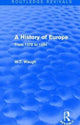 Book cover of: History of Europe. By: W. T. Waugh
