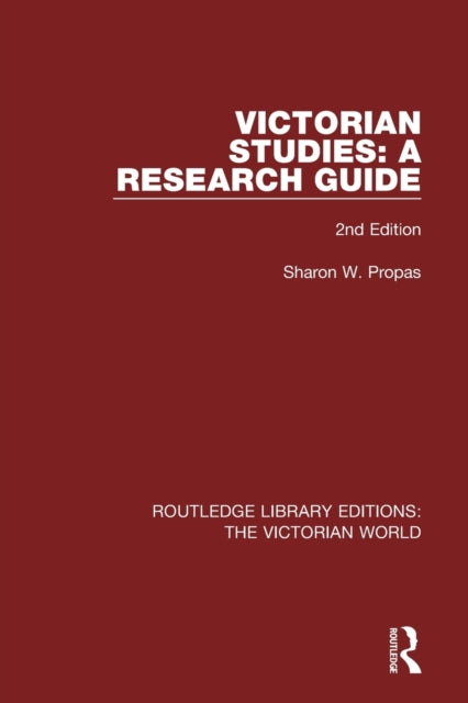 Book cover of: Victorian Studies. By: Sharon W. Propas