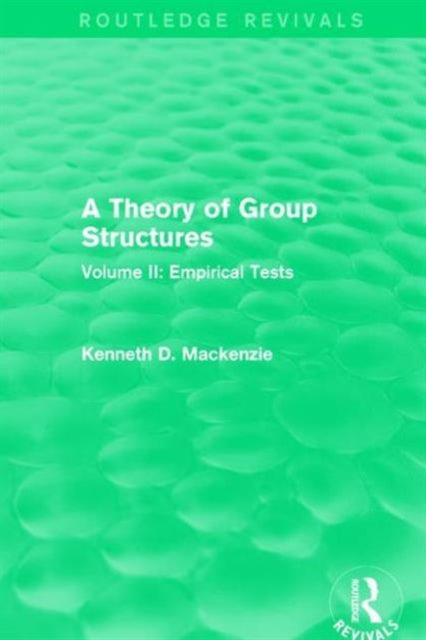 Book cover of: Theory of Group Structures. By: Mackenzie, Kenneth D.
