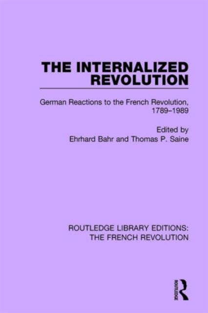 Book cover of: Internalized Revolution. By: Ehrhard Bahr