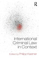 Book cover of: International Criminal Law in Context. By: Philipp Kastner