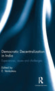 Book cover of: Democratic Decentralization in India. By: E. Venkatesu