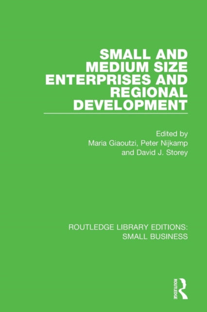 Book cover of: Small and Medium Size Enterprises and Regional Development. By: Peter Nijkamp