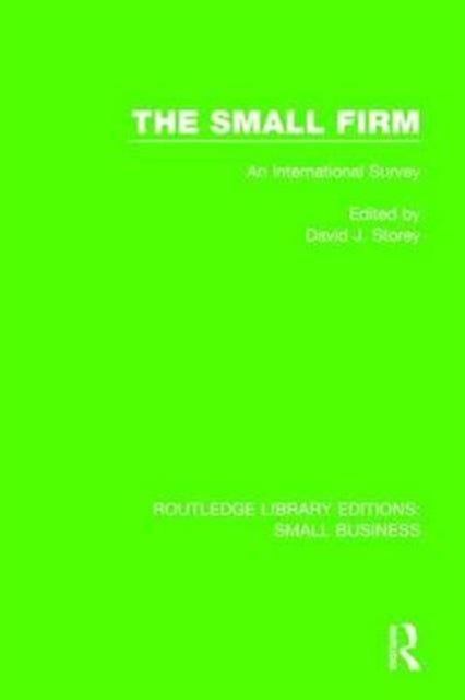 Book cover of: Small Firm. By: David J. Storey