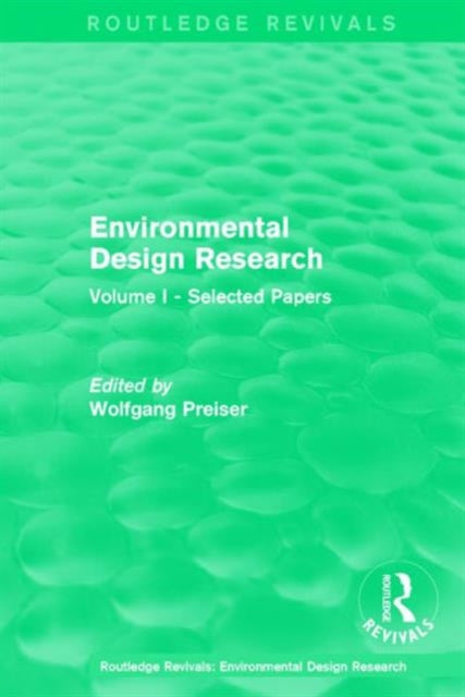 Book cover of: Environmental Design Research. By: Wolfgang Preiser