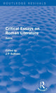 Book cover of: Critical Essays on Roman Literature. By: Sullivan, J. P.