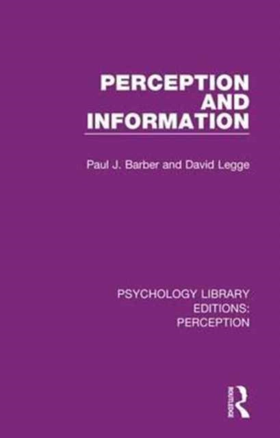 Book cover of: Psychology Library Editions: Perception