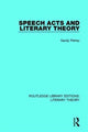 Book cover of: Speech Acts and Literary Theory. By: Sandy Petrey