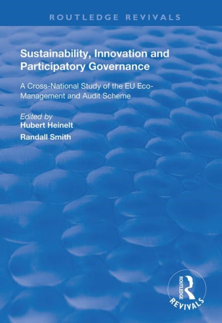 Book cover of: Sustainability, Innovation and Participatory Governance. By: Hubert Heinelt