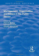 Book cover of: Management, Organisation, and Ethics in the Public Sector. By: Patrick Bishop