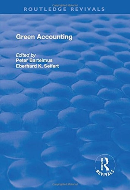 Book cover of: Green Accounting. By: Peter Bartelmus