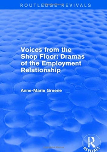 Book cover of: Voices from the Shop Floor. By: Anne-Marie Greene