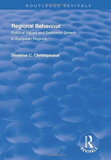 Book cover of: Regional Behaviour. By: Dimitrios C. Christopoulos