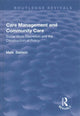 Book cover of: Care Management and Community Care. By: Mark Baldwin