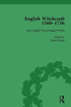 Book cover of: English Witchcraft, 1560-1736, vol 1. By: James Sharpe
