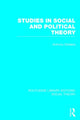 Book cover of: Studies in Social and Political Theory (RLE Social Theory). By: Anthony Giddens