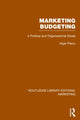 Book cover of: Marketing Budgeting (RLE Marketing). By: Nigel Piercy