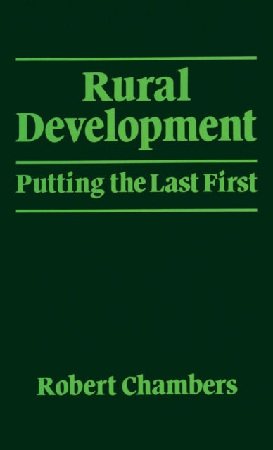 Book cover of: Rural Development. By: Robert Chambers