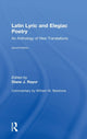Book cover of: Latin Lyric and Elegiac Poetry. By: Diane J. Rayor