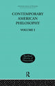 Book cover of: Contemporary American Philosophy. By: George P. Adams