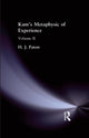 Book cover of: Kant's Metaphysic of Experience. By: Paton, H J, H. J.
