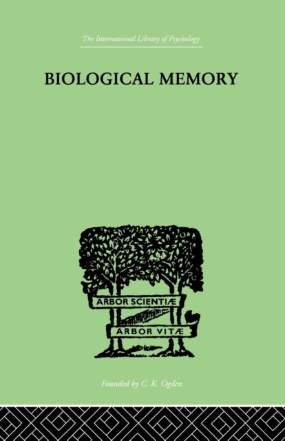 Book cover of: Biological Memory. By: Rignano, Eugenio, Eugenio