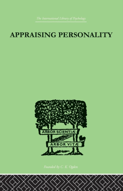 Book cover of: Appraising Personality. By: Harrower, Molly, Molly