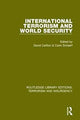 Book cover of: International Terrorism and World Security. By: David Carlton