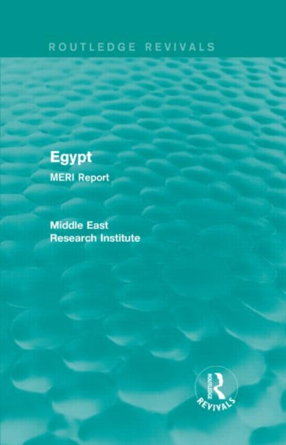 Book cover of: Egypt (Routledge Revival). By: Middle East Middle East Research Institute